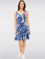 Robe Asymétrique V-Neck Amani Couture