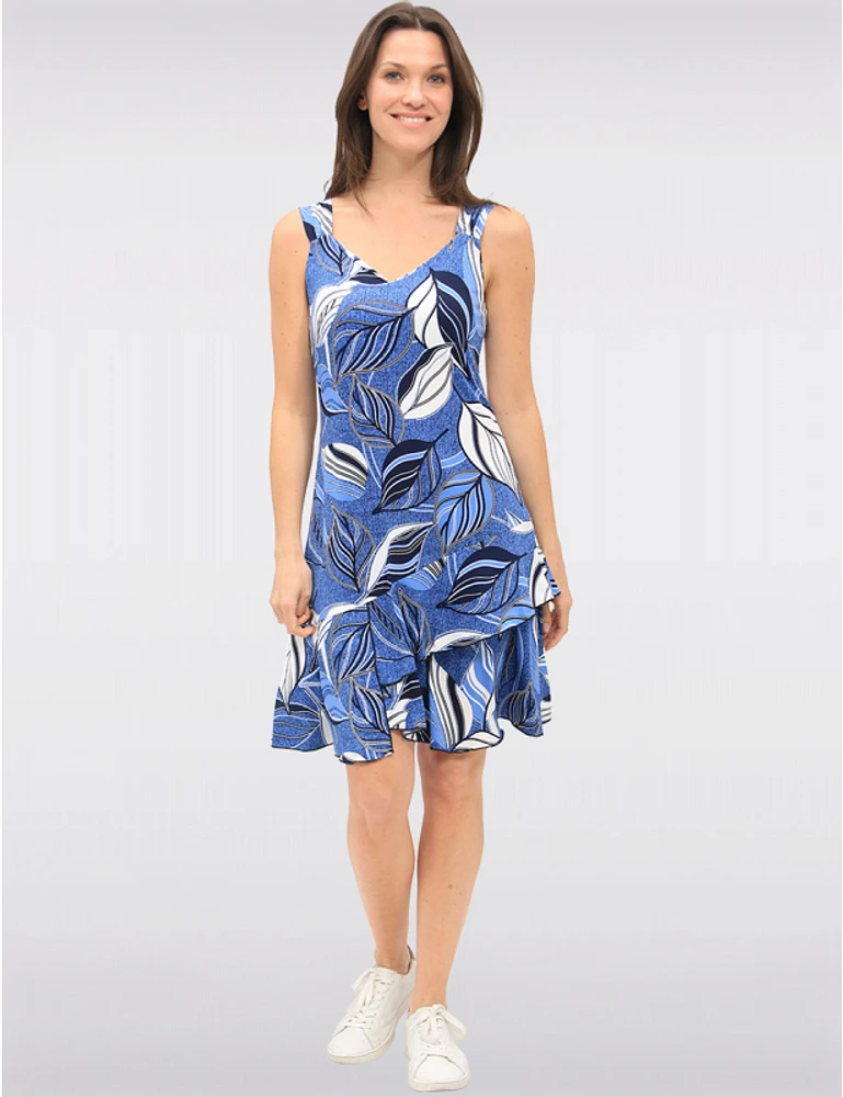 Robe Asymétrique V-Neck Amani Couture
