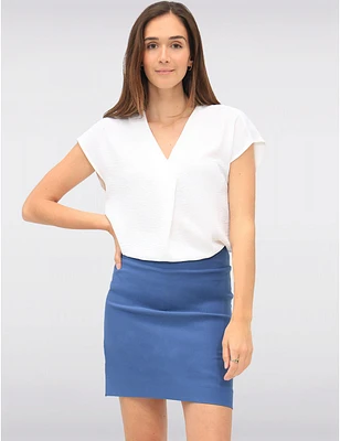 Manteaux | La maison du manteau au Québec Jupe-short Extensible Chic À Taille Mi-haute Et Coupe Droite Par Amani Couture