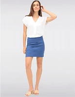 Manteaux | La maison du manteau au Québec Jupe-short Extensible Chic À Taille Mi-haute Et Coupe Droite Par Amani Couture