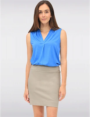 Manteaux | La maison du manteau au Québec Jupe-short Extensible Chic À Taille Mi-haute Et Coupe Droite Par Amani Couture