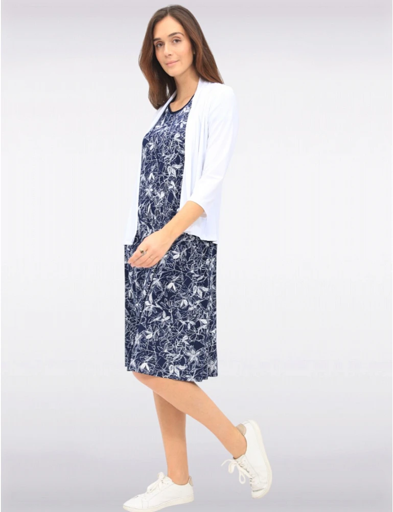 Cardigan Drapé Manches 3/4 par Amani Couture