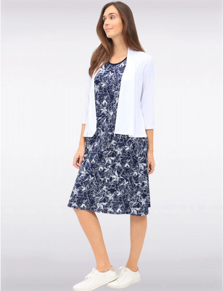 Cardigan Drapé Manches 3/4 par Amani Couture