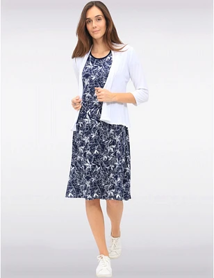 Cardigan Drapé Manches 3/4 par Amani Couture