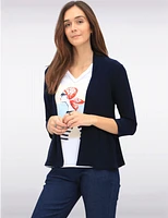 Cardigan Drapé Manches 3/4 par Amani Couture