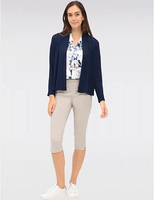 Manteaux | La maison du manteau au Québec Capris Chic À Coupe Droite Extensible Et Ceinture Élastique Par Amani Couture