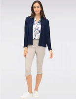 Manteaux | La maison du manteau au Québec Capris Chic À Coupe Droite Extensible Et Ceinture Élastique Par Amani Couture