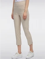 Manteaux | La maison du manteau au Québec Capris Chic À Coupe Droite Extensible Et Ceinture Élastique Par Amani Couture