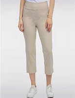 Manteaux | La maison du manteau au Québec Capris Chic À Coupe Droite Extensible Et Ceinture Élastique Par Amani Couture