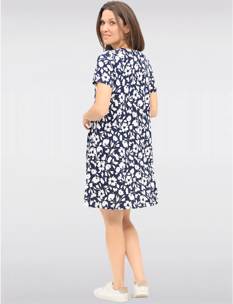 Robe Florale A-Ligne par Amani Couture