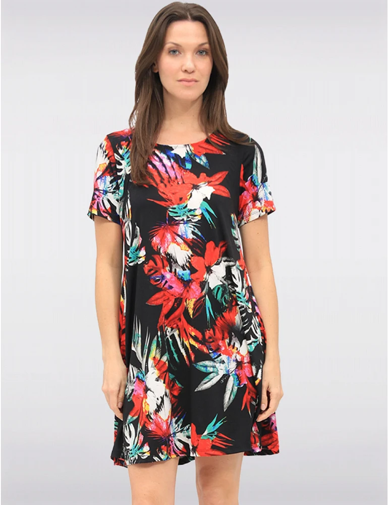 Robe A-Line Fleurie par Amani Couture