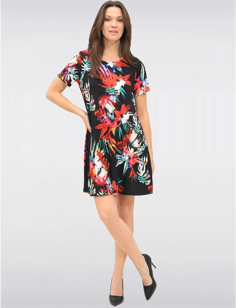 Robe A-Line Fleurie par Amani Couture
