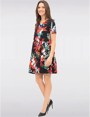 Robe A-Line Fleurie par Amani Couture