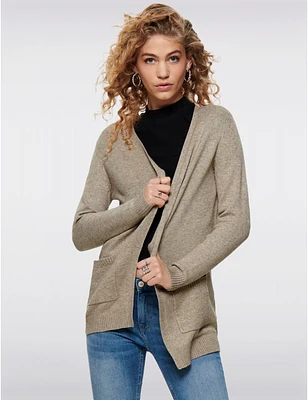 Manteaux | La maison du manteau au Québec Cardigan En Tricot Ultra-Doux et Luxueux Avec Silhouette Drapée Ouverte par Only