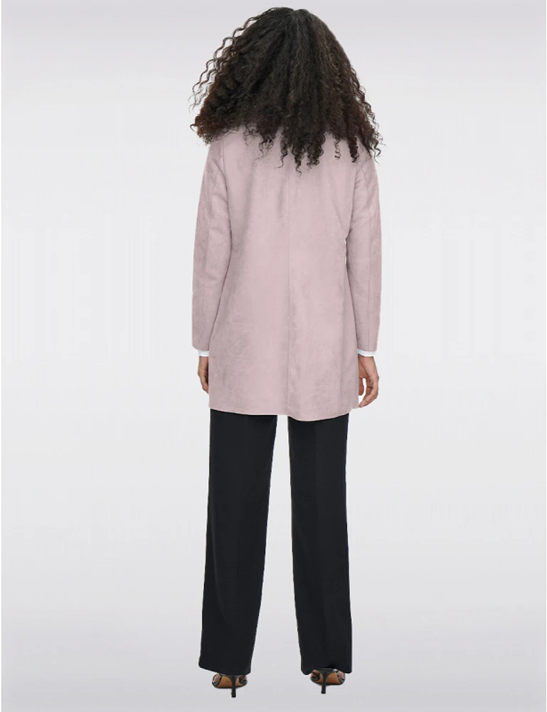 Manteau Longue Suédine Végane par Only