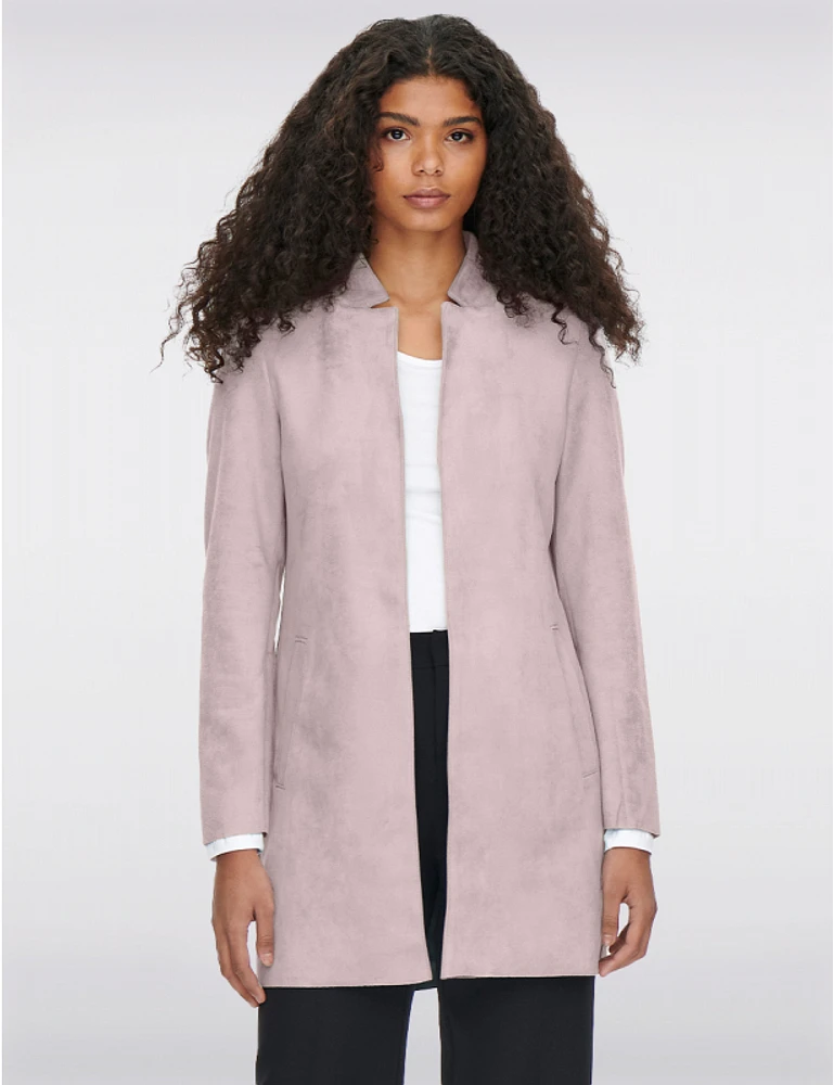 Manteau Longue Suédine Végane par Only