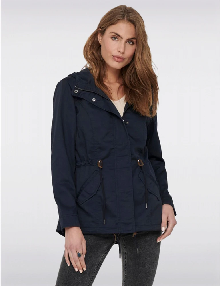 Manteau Léger Capuche Coton Recyclé par ONLY