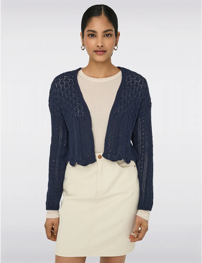 Cardigan Coton Court par Only