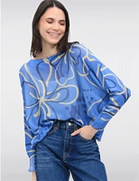 Haut Maille Imprimé Floral par Froccella