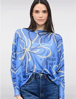 Haut Maille Imprimé Floral par Froccella