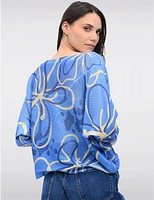 Haut Maille Imprimé Floral par Froccella