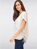 Haut Coton Imprimé Fleurs par Froccella
