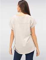Haut Coton Imprimé Fleurs par Froccella