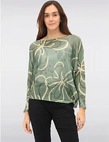 Haut Maille Imprimé Floral par Froccella
