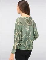 Haut Maille Imprimé Floral par Froccella