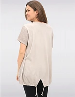 Haut Floral Métallique Dentelle par Froccella