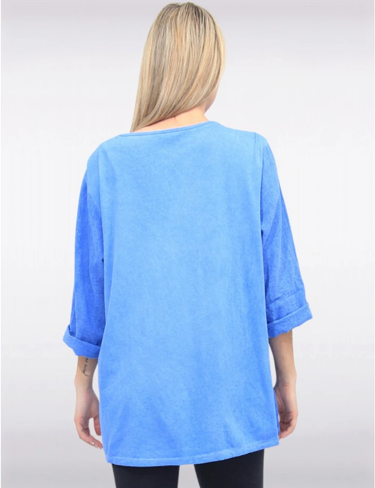 Haut Lin Manches 3/4 par Froccella