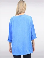 Haut Lin Manches 3/4 par Froccella