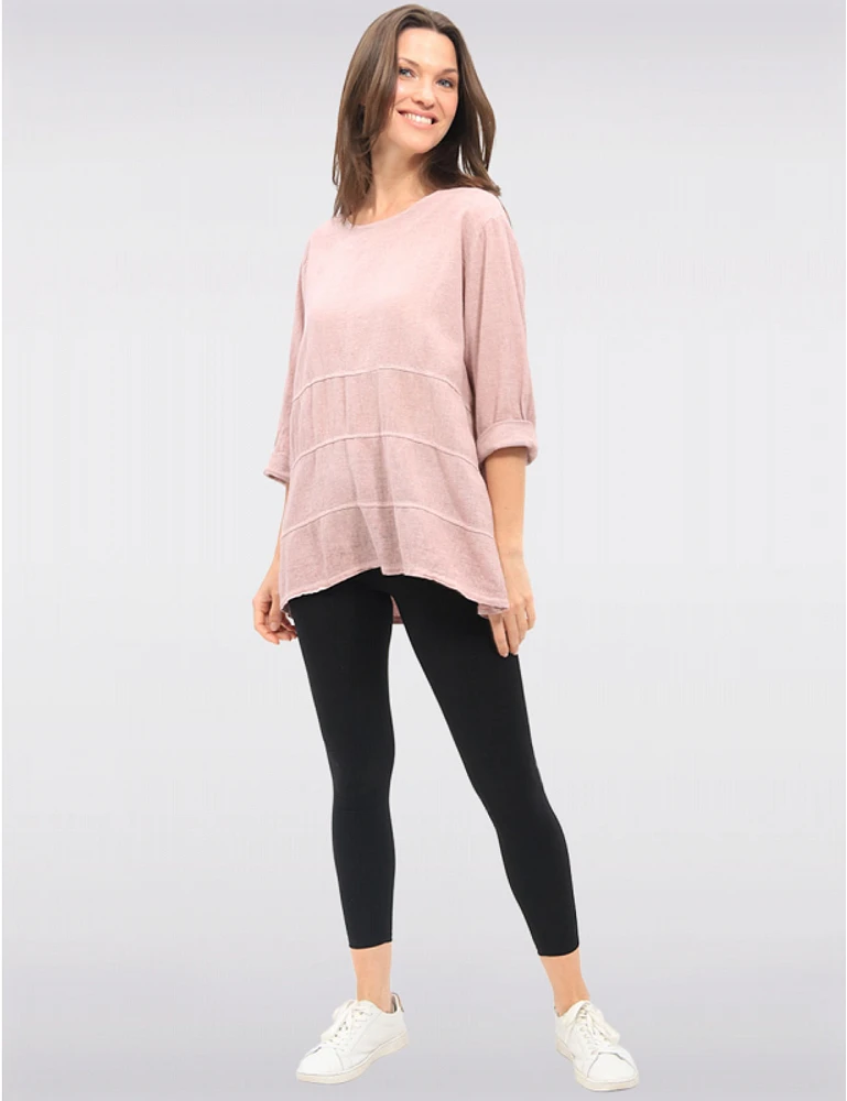 Haut Lin Manches 3/4 par Froccella