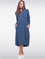 Robe Longue Coton Chic par Froccella