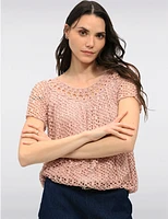 Haut Manches Courtes Crochet Froccella