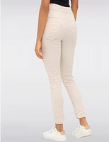 Pantalon Slim Fit Froissé par Froccella