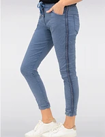 Pantalon Cropped Rhinestone par Froccella