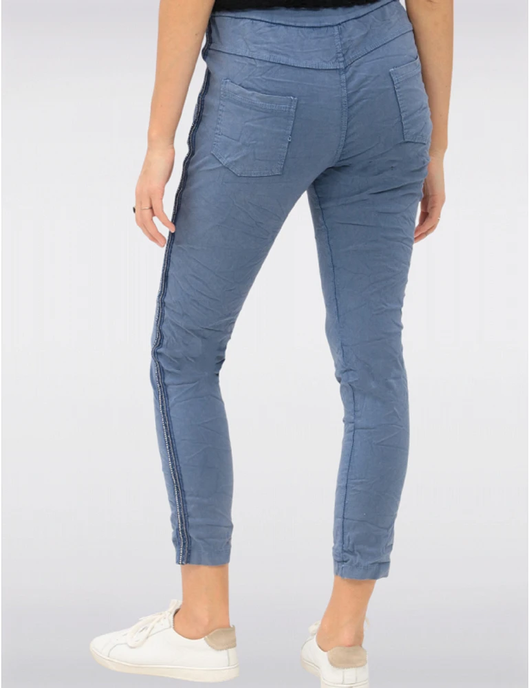 Pantalon Cropped Rhinestone par Froccella