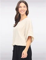 Haut Dolman Plissé Chic par Froccella