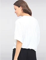 Haut Dolman Plissé Chic par Froccella