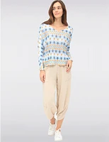 Pantalon Taille Élastique par Froccella