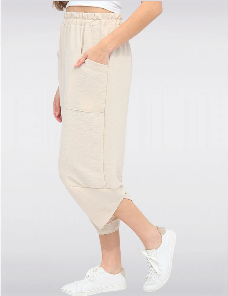 Pantalon Taille Élastique par Froccella
