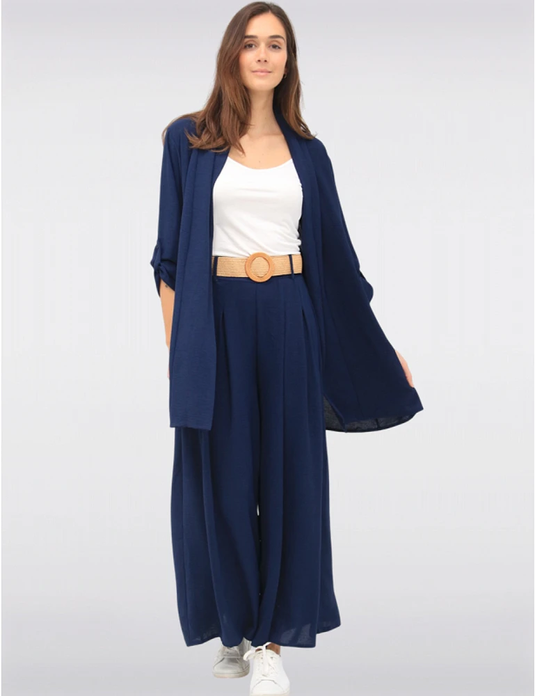 Cardigan Long Plissé par Froccella