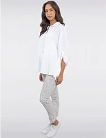 Manteaux | La maison du manteau au Québec Chemise Légère Effet Lin Froissé à Silhouette Ample & Décontractée par Froccella