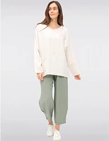 Manteaux | La maison du manteau au Québec Haut à Manches 3/4 Décontracté avec Poche Avant & Appliqué Fleur par Froccella