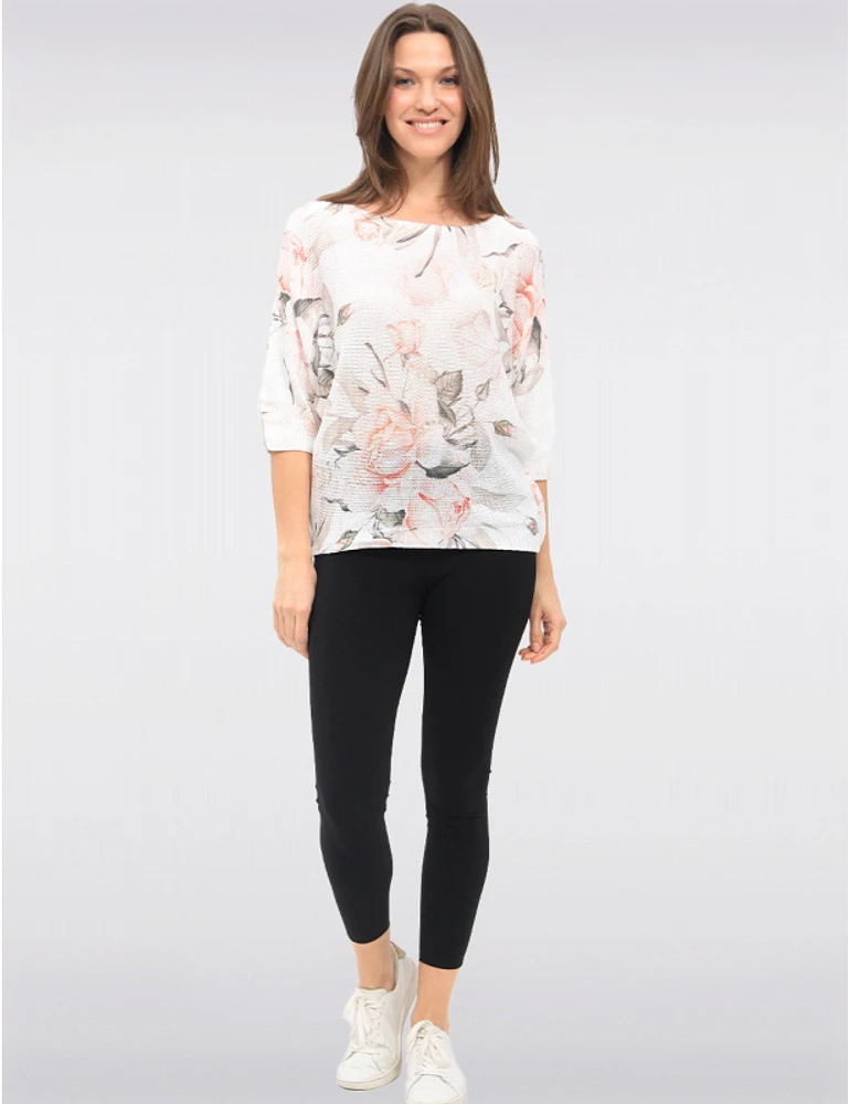 Haut Tricoté Floral Pastel par Froccella