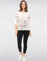 Haut Tricoté Floral Pastel par Froccella