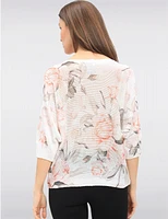 Haut Tricoté Floral Pastel par Froccella