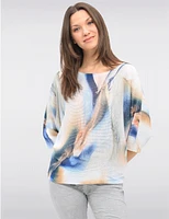 Haut Tricot Imprimé Marbre par Froccella