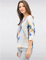 Haut Tricot Imprimé Marbre par Froccella